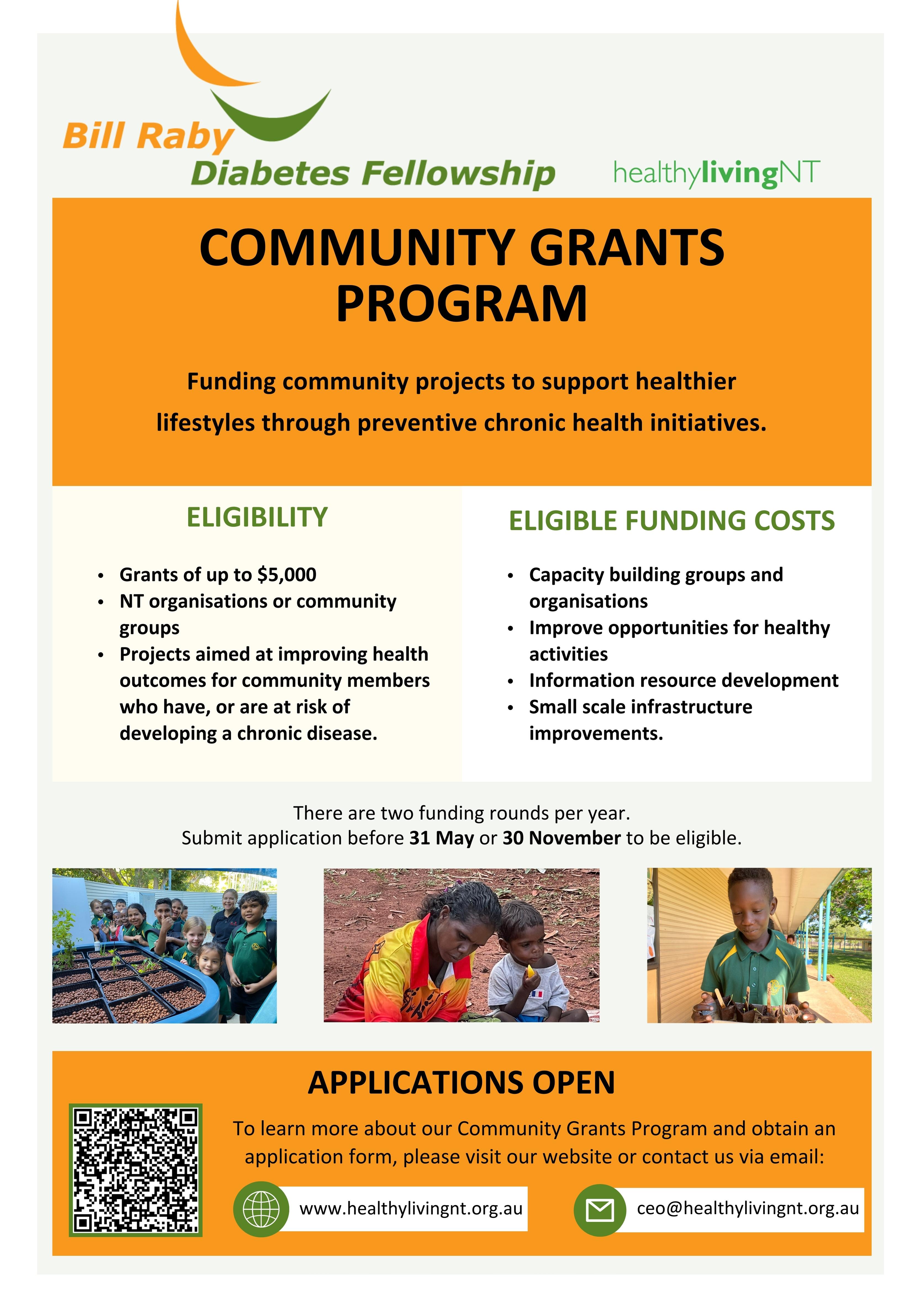 community grant flyer